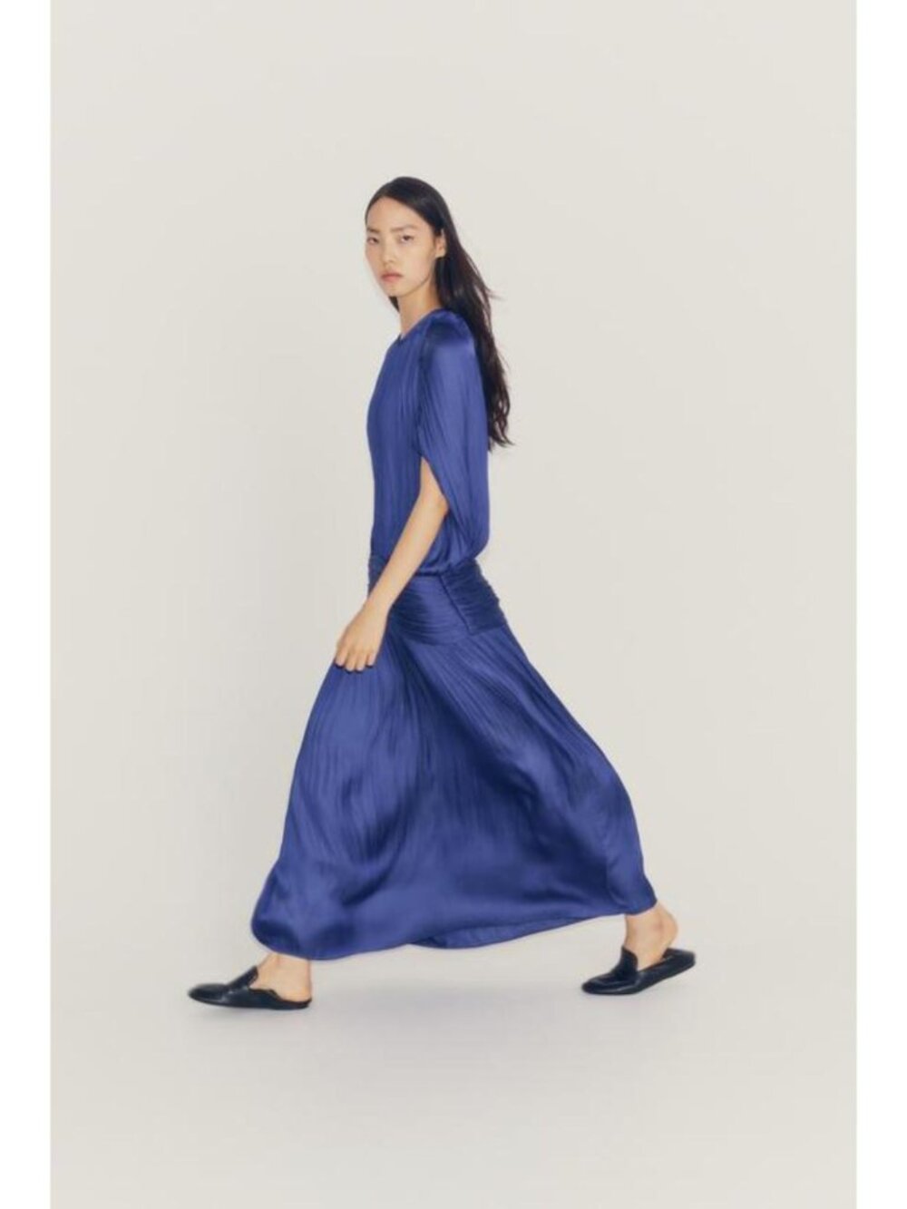 ZARA ZW COLLECTION DRAPED SASH DRESS 2285/098/446